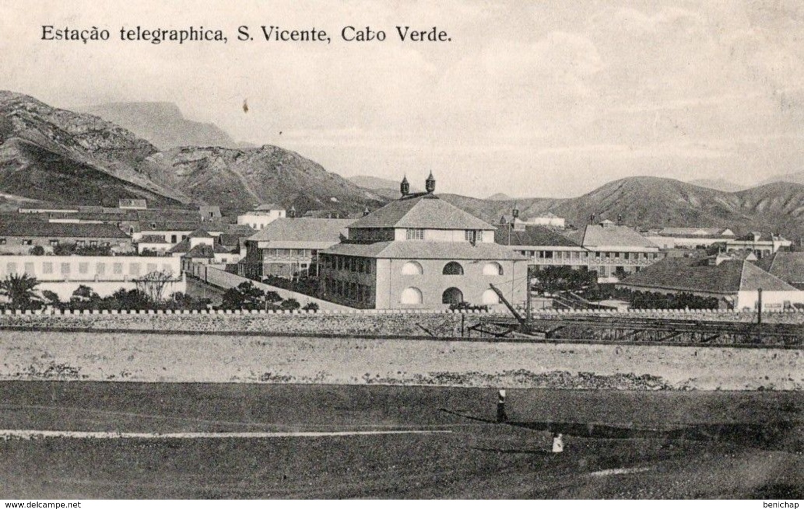 CPA CAP VERT - ESTACÂO TELEGRAPHICA - VICENTE - NEUVE - NON CIRCULEE. - Capo Verde