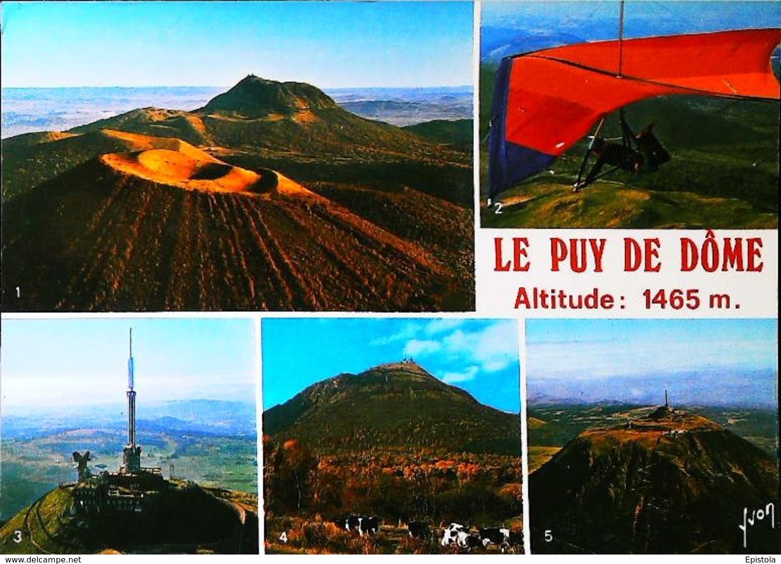 1980s  Deltaplane (Hang Gliding - Deltavliegen) - FRANCE Puy De Dôme - Fallschirmspringen
