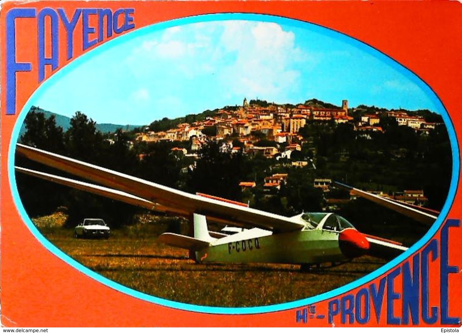 1970s PLANEUR ( Glider Sailplane ) à Fayence - Parachutespringen