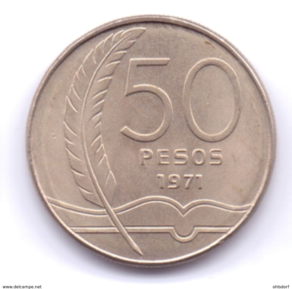 URUGUAY 1971: 50 Pesos, KM 57 - Uruguay