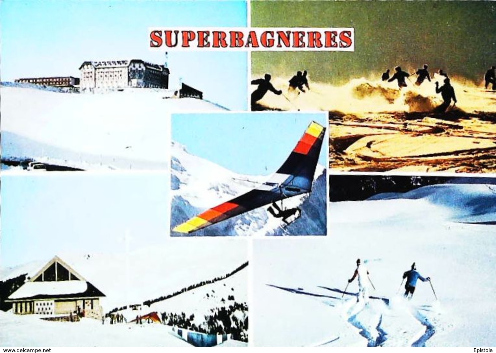 1980s  Deltaplane Rassemblement (Hang Gliding - Deltavliegen) - FRANCE  Luchon-Superbagnères - Parachutespringen