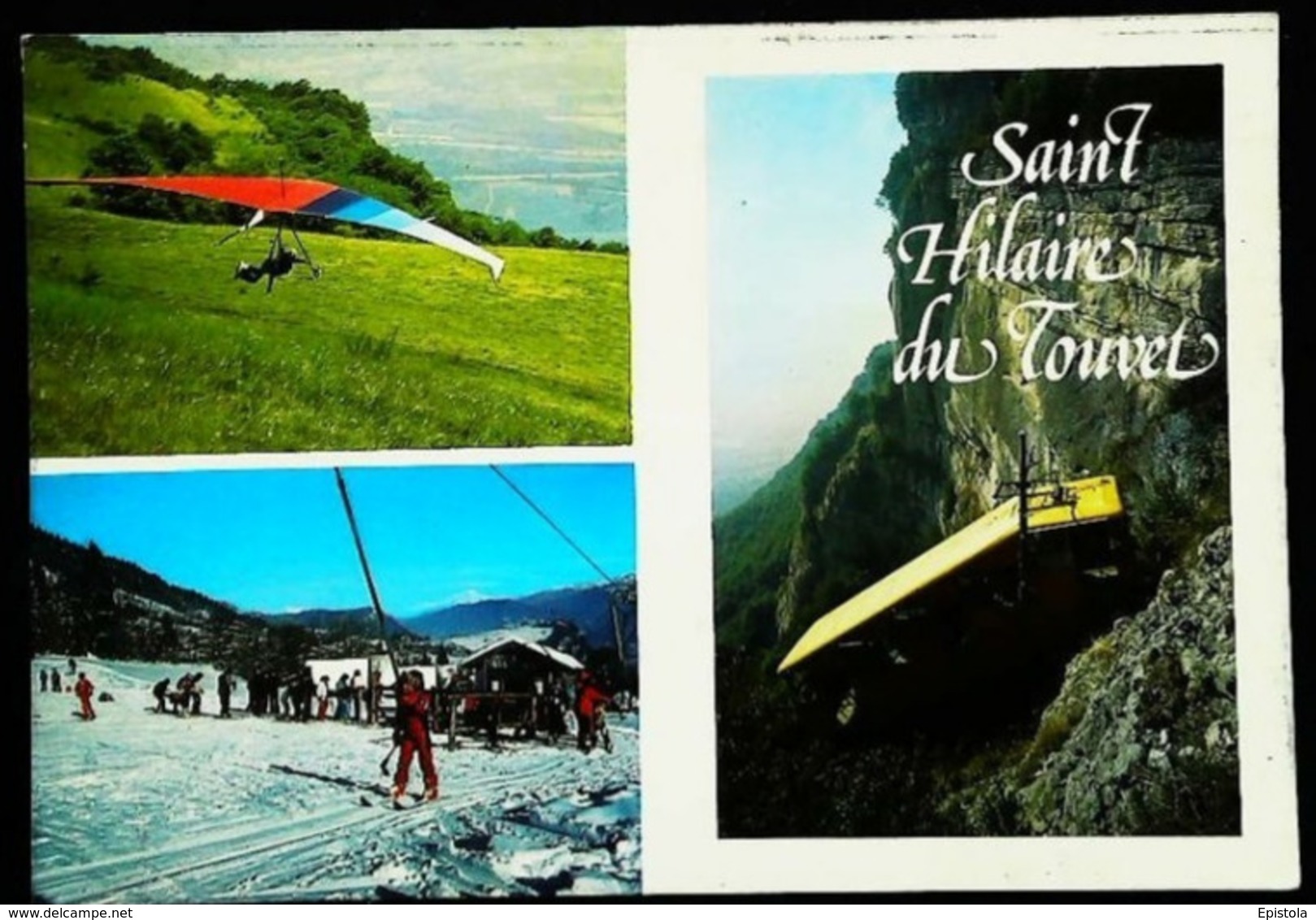 1980s  Deltaplane (Hang Gliding - Deltavliegen) - FRANCE CHAMROUSSE SAINT HILAIRE DU TOUVET (38) - Parachutespringen