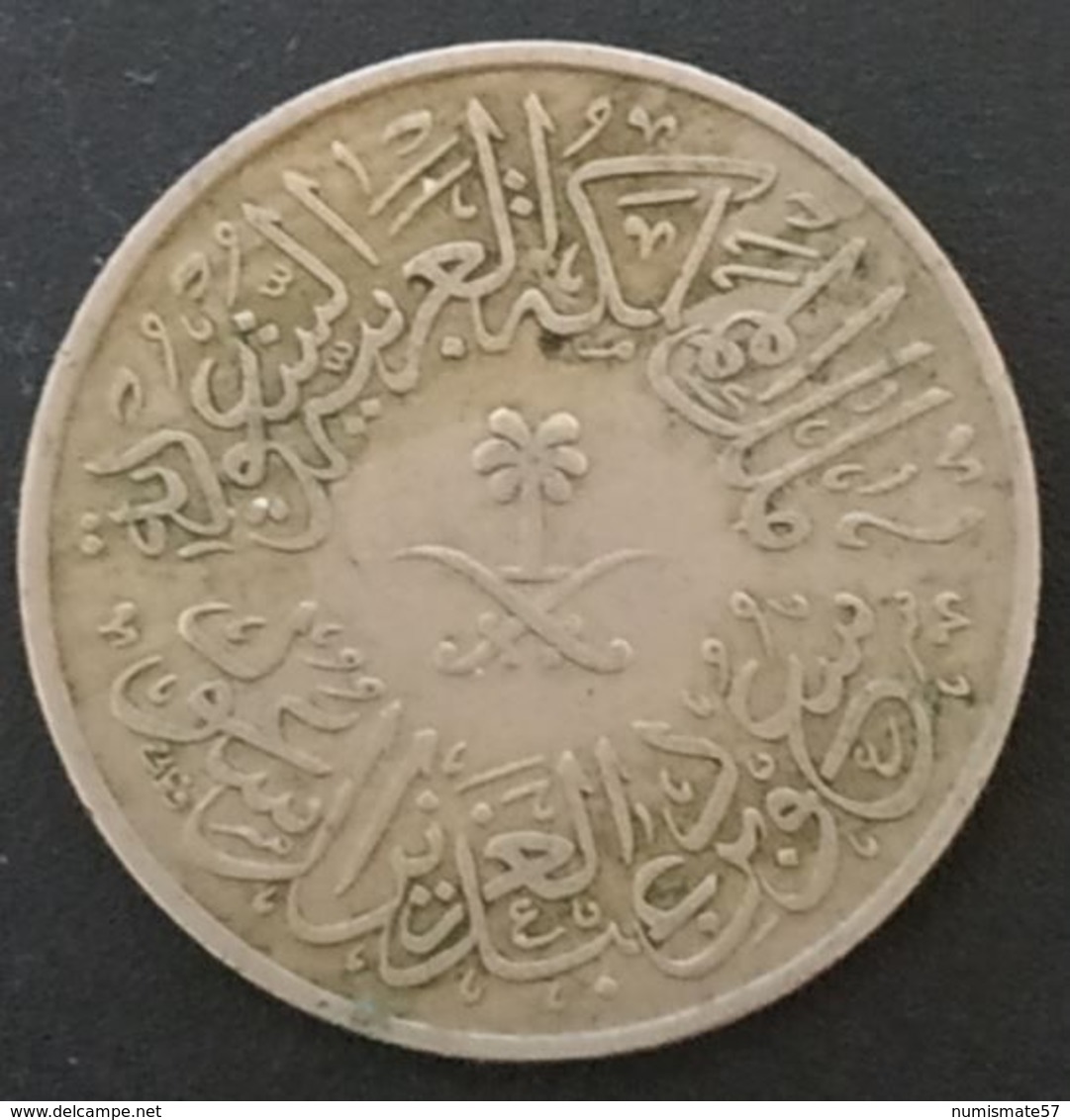 ARABIE SAOUDITE - 4 GHIRSH 1956 ( 1376 ) - Sa'ud Bin Abd Al-Aziz - KM 42 - Saudi Arabia - Saudi-Arabien