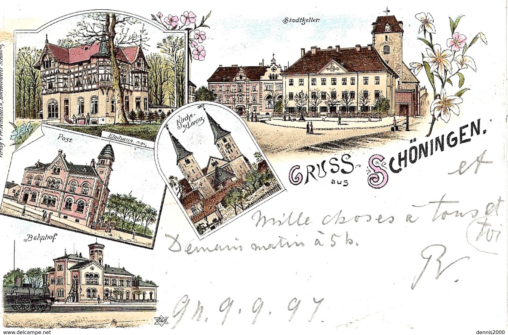 SCHÖNNGEN - Gruss Aus Schöningen - Ed. Fr. Raddatz, Schöningen - Helmstedt