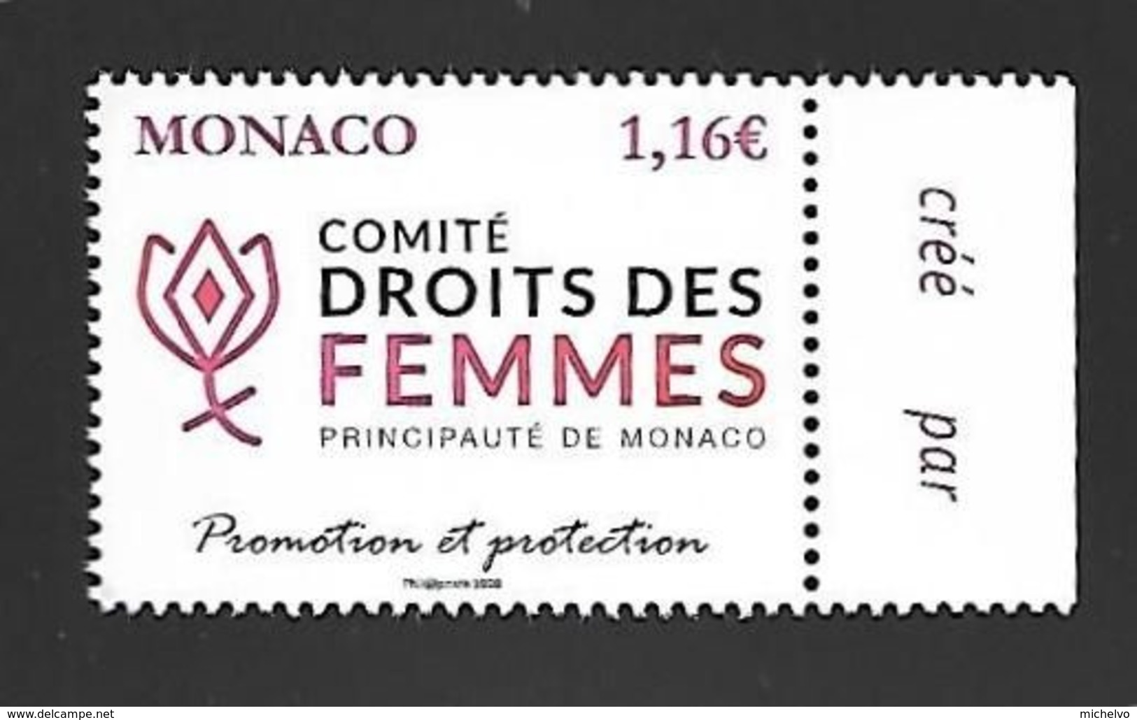Monaco 2020 - Yv N° 3214 ** - Comité Pour La Promotion Et La Protection Des Droits Des Femmes - Neufs