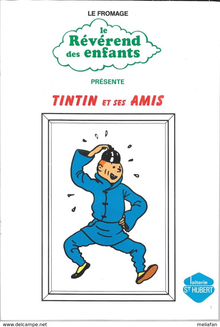 AG07 - FEUILLET COLLECTEUR SAINT HUBERT - TINTIN ET SES AMIS - Sammelbilderalben & Katalogue