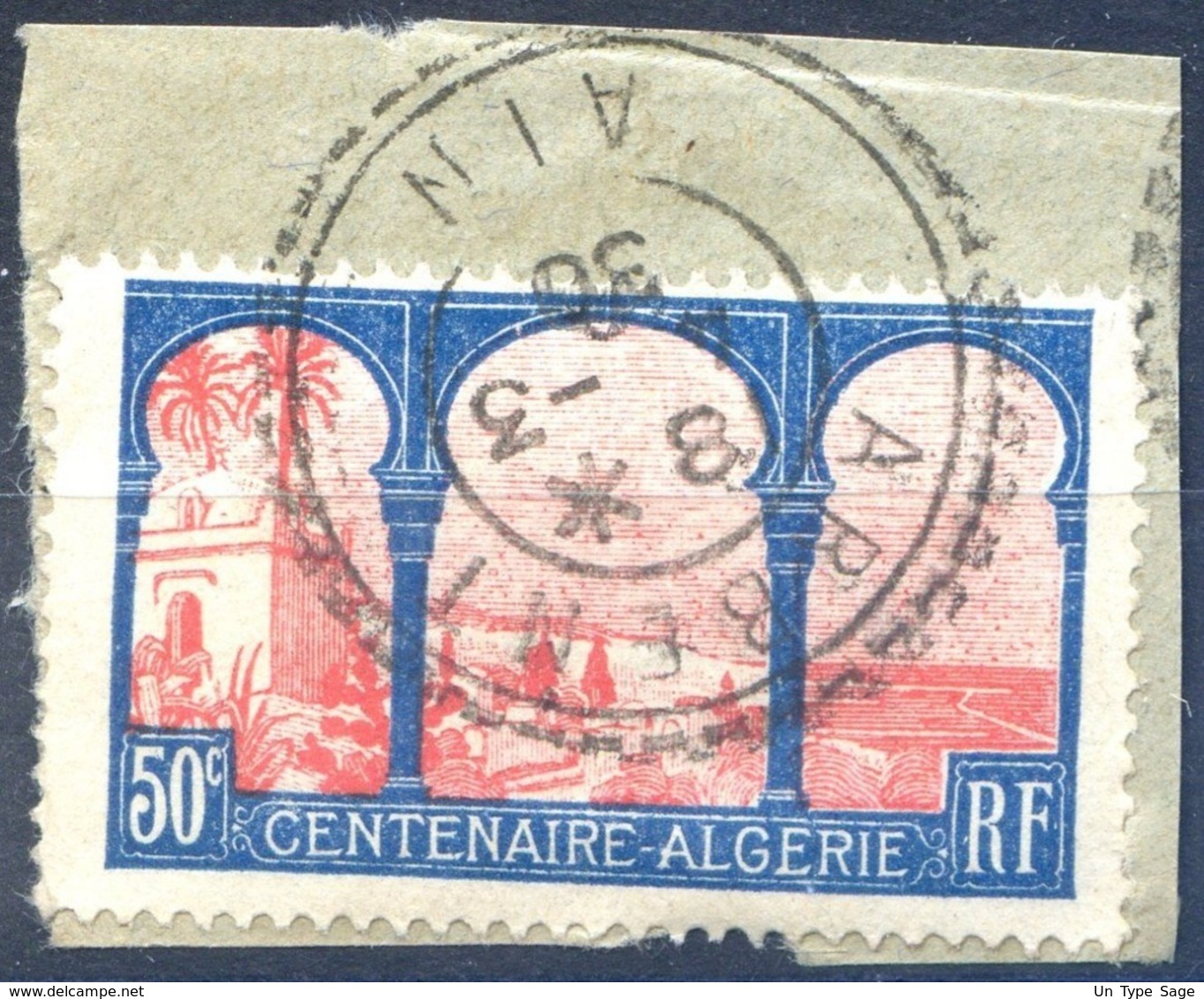 France N°263 - Oblitéré Sur Fragment - TAD Perlé ARBENT Ain 1930 - (F582) - Usados