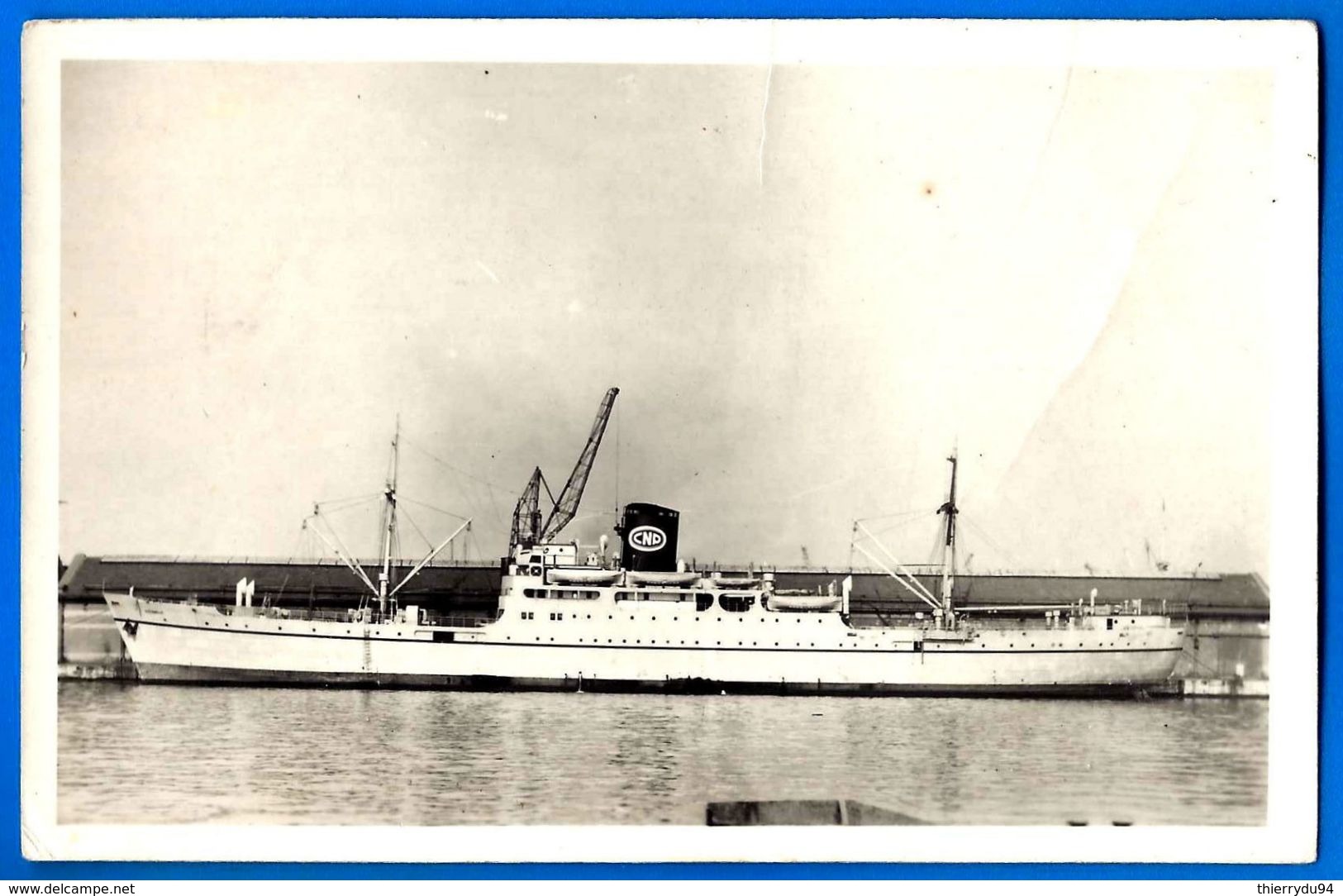 CPSM Bateau Compagnie De Navigation Paquet CNP Belle Carte Non Voyagé Petit Prix - Gabon