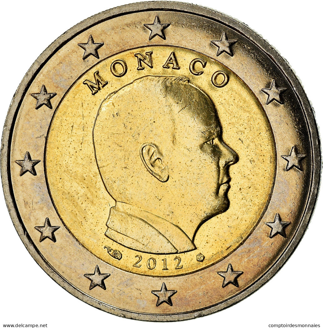 Monaco, 2 Euro, Prince Albert, 2012, SPL, Bi-Metallic, KM:195 - Monaco