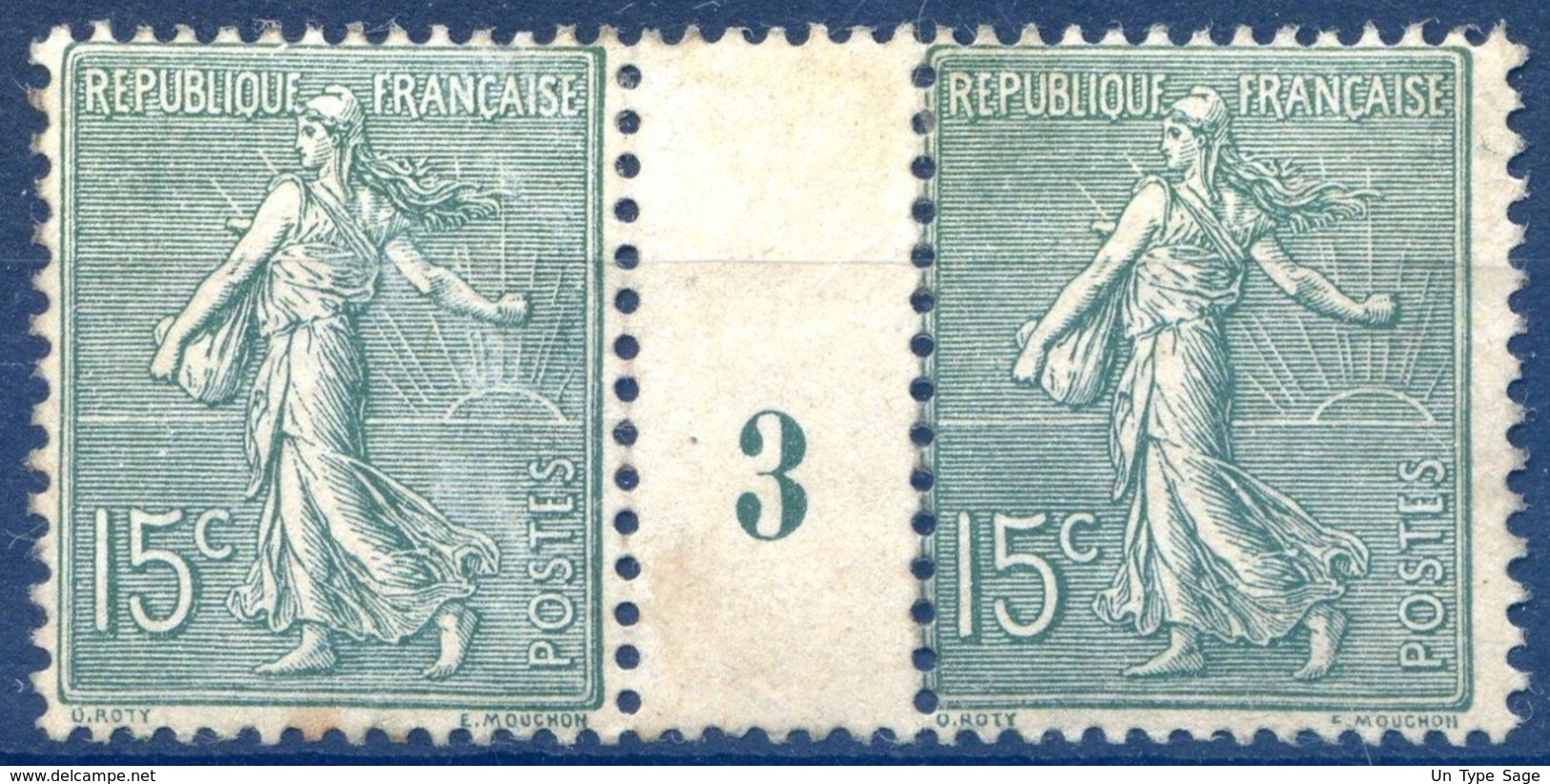 France N°130 Paire Millésime 3 - Neuf* - (F037) - Millesimes