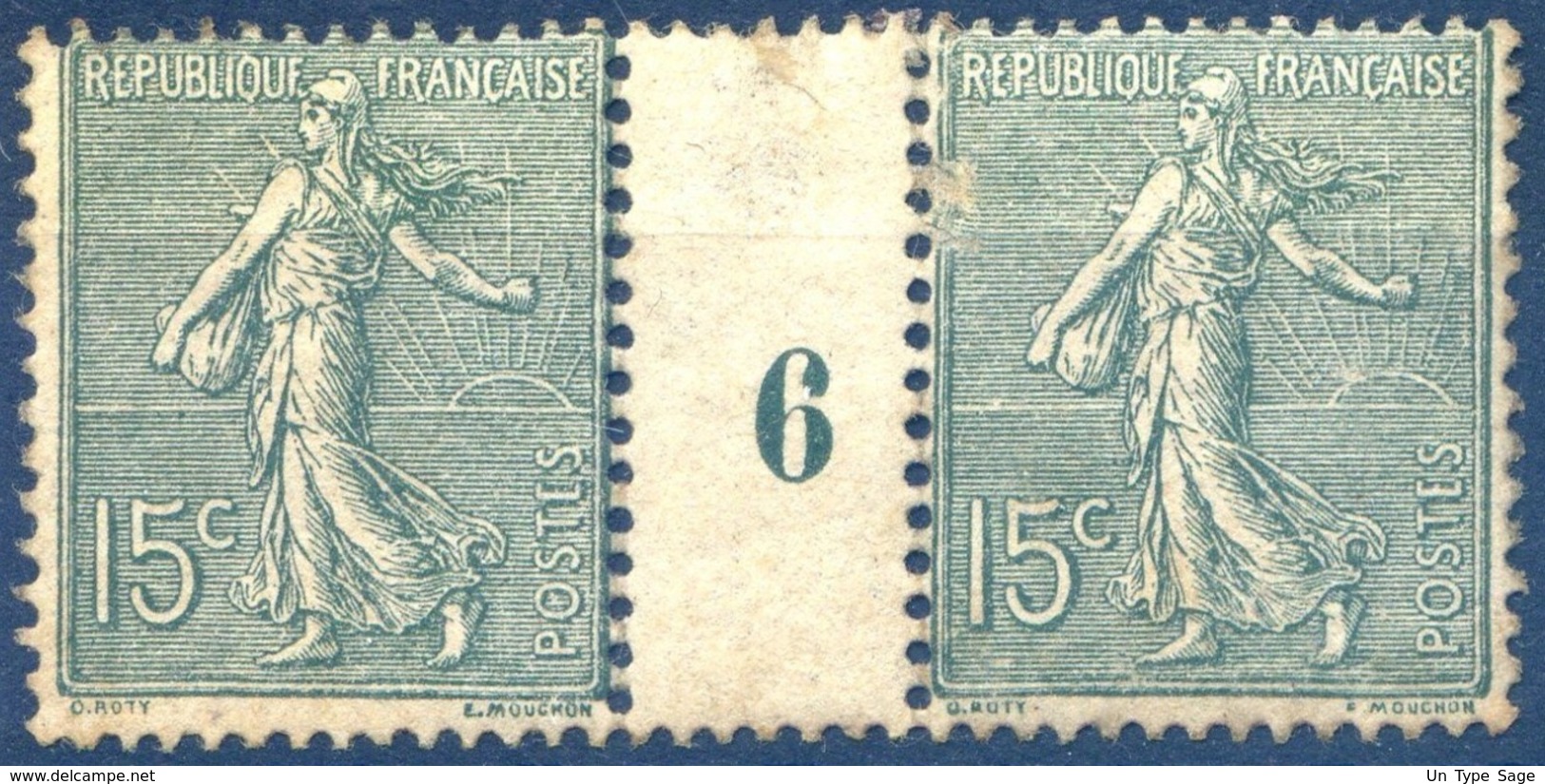 France N°130 Paire Millésime 6 - Neuf* - (F058) - Millésimes