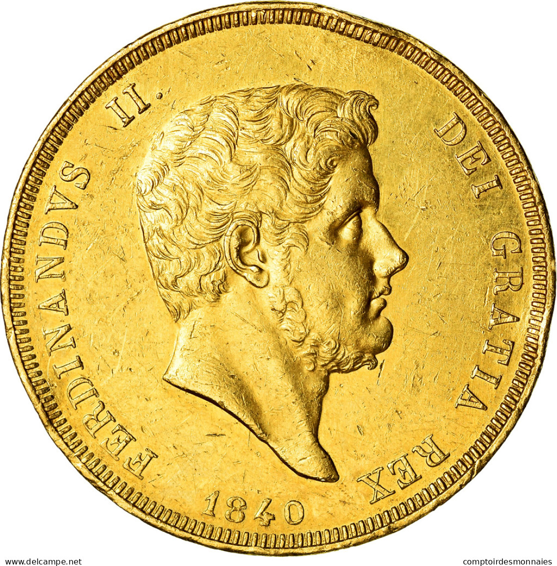 Monnaie, États Italiens, NAPLES, Ferdinando II, 30 Ducati, 1840, TTB, Or - Napels & Sicilië