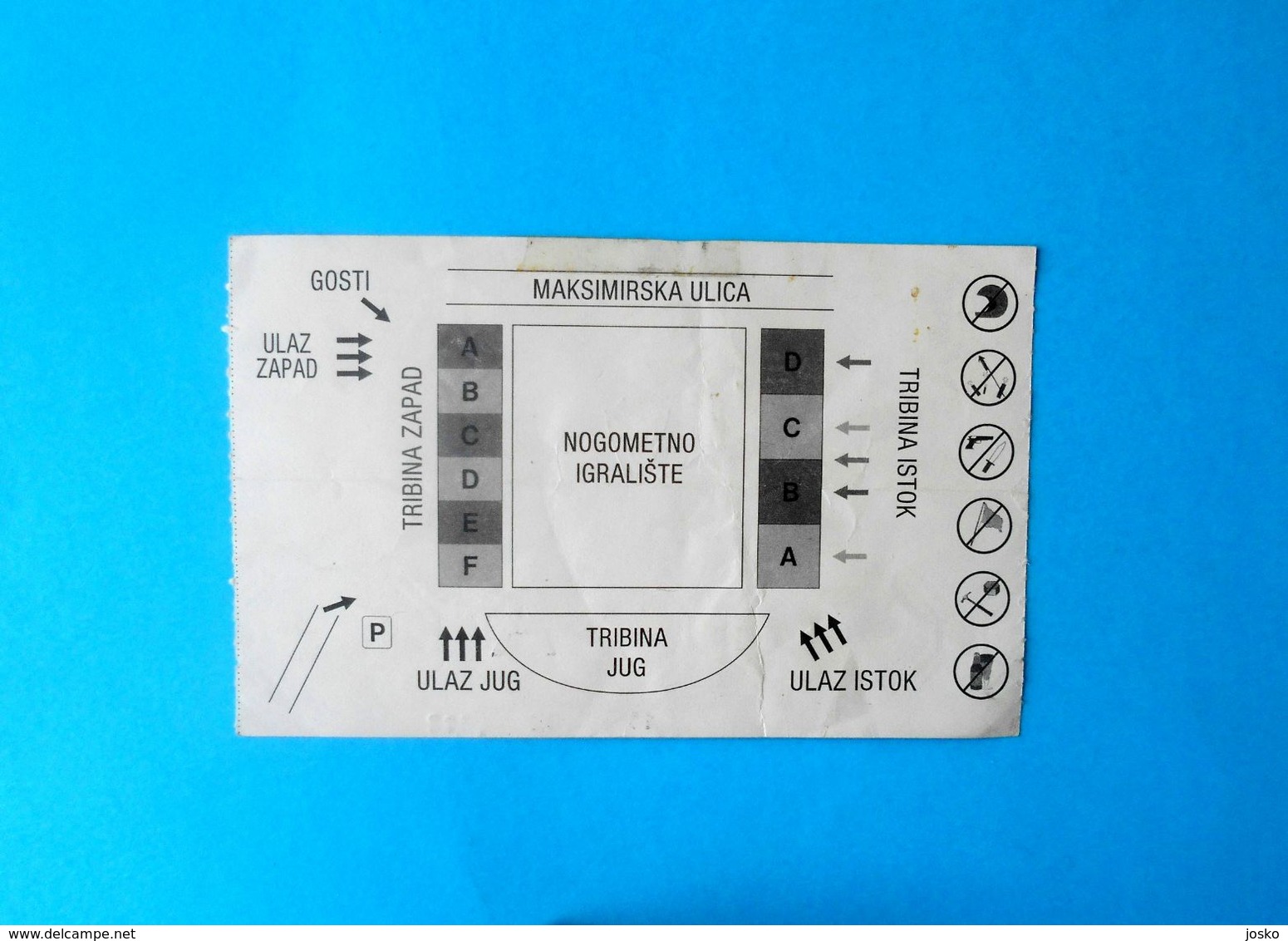 CROATIA V MACEDONIA - 2000 UEFA EURO Qual. Football Match Ticket * Soccer Foot Fussball Calcio Kroatien Croatie Croazia - Tickets D'entrée