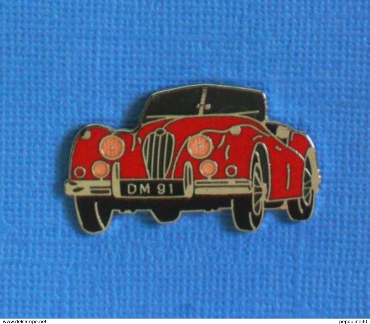 1 PIN'S //  ** JAGUAR-XK-140-SE-ROADSTER / 1955 ** . (Démons & Merveilles) - Jaguar