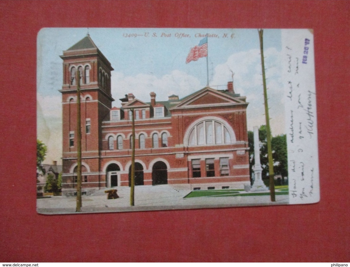 Post Office > Charlotte  North Carolina >   Ref 4166 - Charlotte