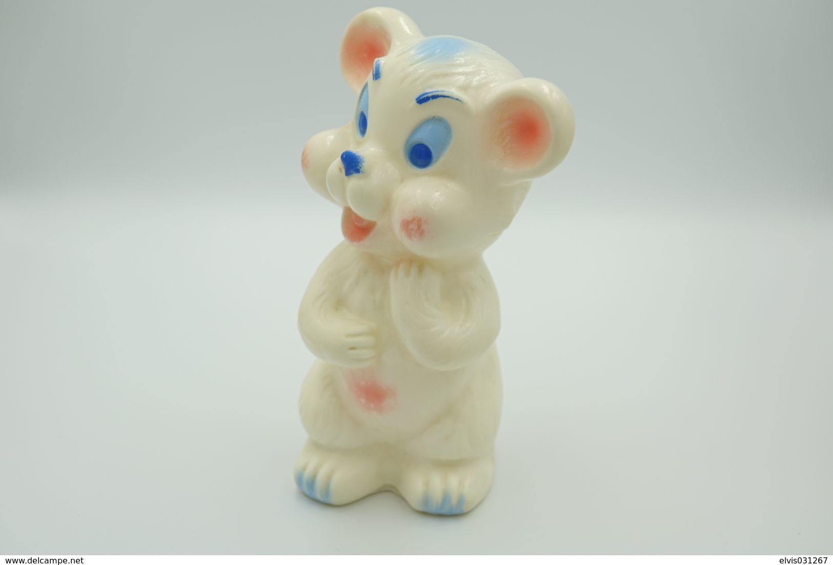 PIEPER POUET SQUEAKY: LEDRAPLASTIC HAMSTER - L=15  - ELEPHANT - Rubber - Vinyl - 1960's - Smurfs