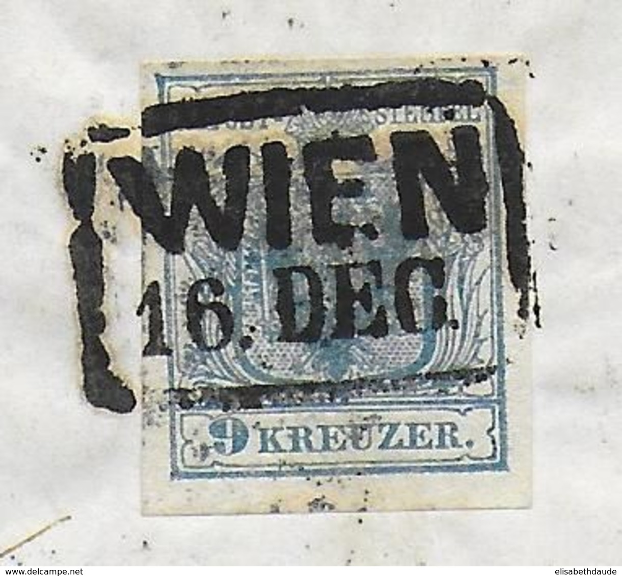 AUTRICHE - 1851 - Mi 5X PAPIER MAIN Sur LETTRE De WIEN => FELDKIRCH - Covers & Documents