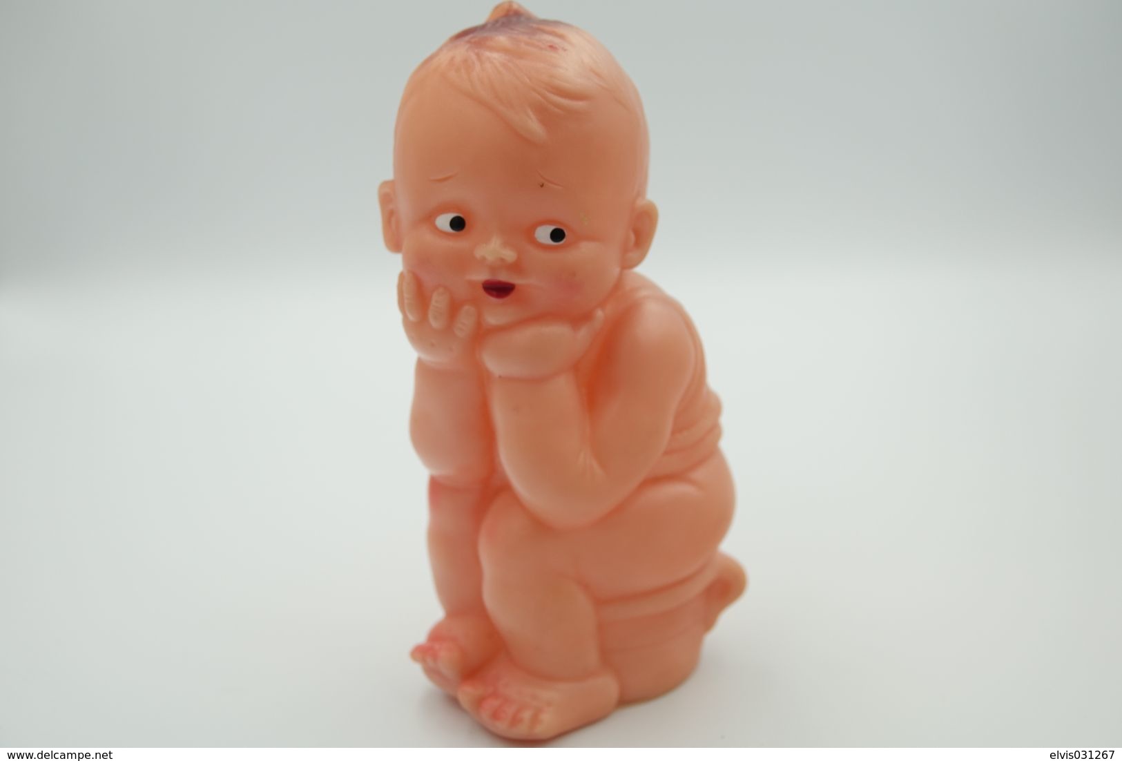 PIEPER POUET SQUEAKY: LEDRAPLASTIC BABY BEBE BOY - L=13  - ***  - M DEP ELEPHANT ITALY  - Rubber - Vinyl - 1960's - Schlümpfe