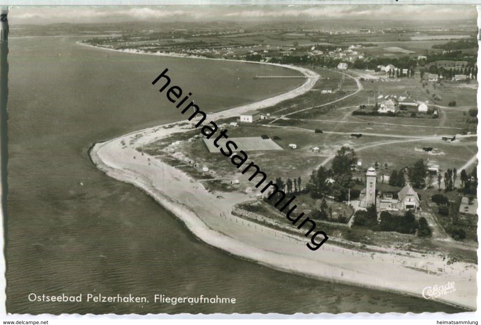 Pelzerhaken - Fliegeraufnahme - Foto-Ansichtskarte - Verlag Cramers Kunstanstalt Dortmund - Neustadt (Holstein)