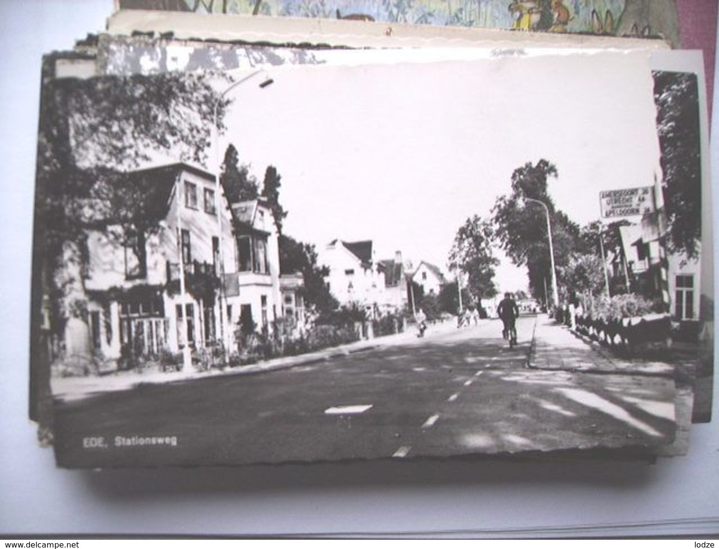 Nederland Holland Pays Bas Ede Met Fietsers Op Stationsweg 1965 - Ede