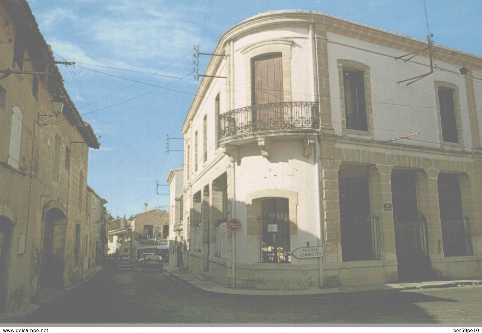 30 AIGUES-VIVES  LA GRAND'RUE  LA MAIRIE - Aigues-Vives