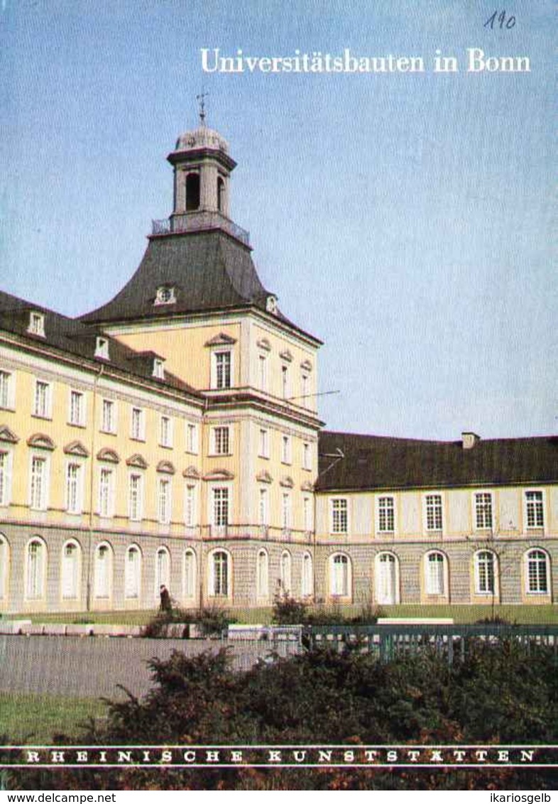 Bonn Die Universitätsbauten 1976 Heimatbuch Rheinische Kunststätten - Verein Für Denkmalpflege - Architettura