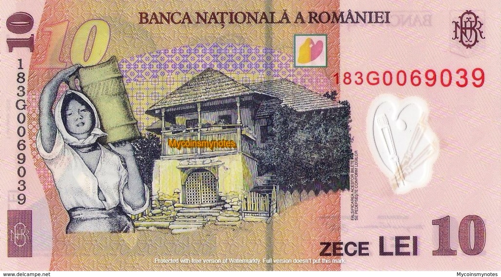 ROMANIA, 10 LEI, 2018, P119, POLYMER, UNC - Roumanie