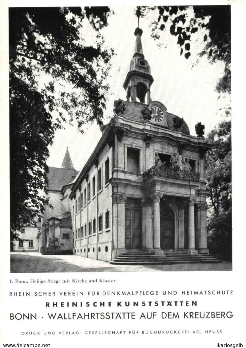 Bonn Kreuzberg Heilige Stiege Wallfahrtsstätte 1960 Heimatbuch Rheinische Kunststätten - Verein Für Denkmalpflege - Arquitectura