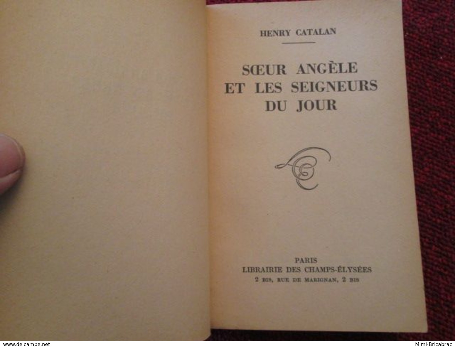 POL3/2013 : LE MASQUE HORS SERIE / HENRI CATALAN / SOEUR ANGELE ET LES SEIGNEURS DU JOUR 1953 - Le Masque