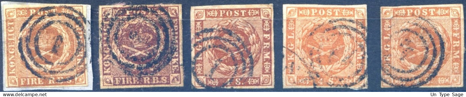 Danemark - Lot De Classiques (5 Timbres) - (F619) - Used Stamps