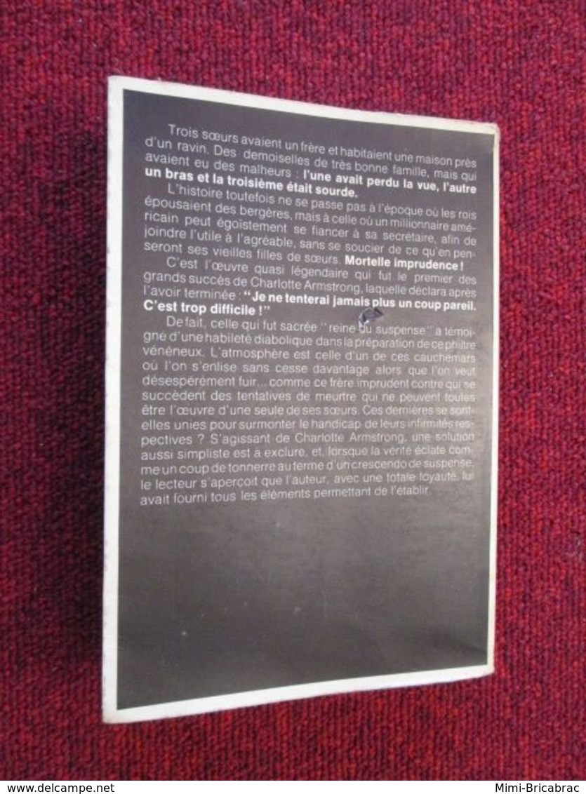 POL3/2013 : POLICIER / EDITIONS OPTA / L'ETRANGE CAS DES TROIS SOEURS INFIRMES / CH ARMSTRONG 1976 - Opta - Littérature Policière