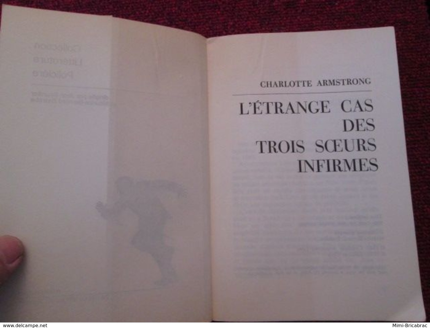 POL3/2013 : POLICIER / EDITIONS OPTA / L'ETRANGE CAS DES TROIS SOEURS INFIRMES / CH ARMSTRONG 1976 - Opta - Littérature Policière