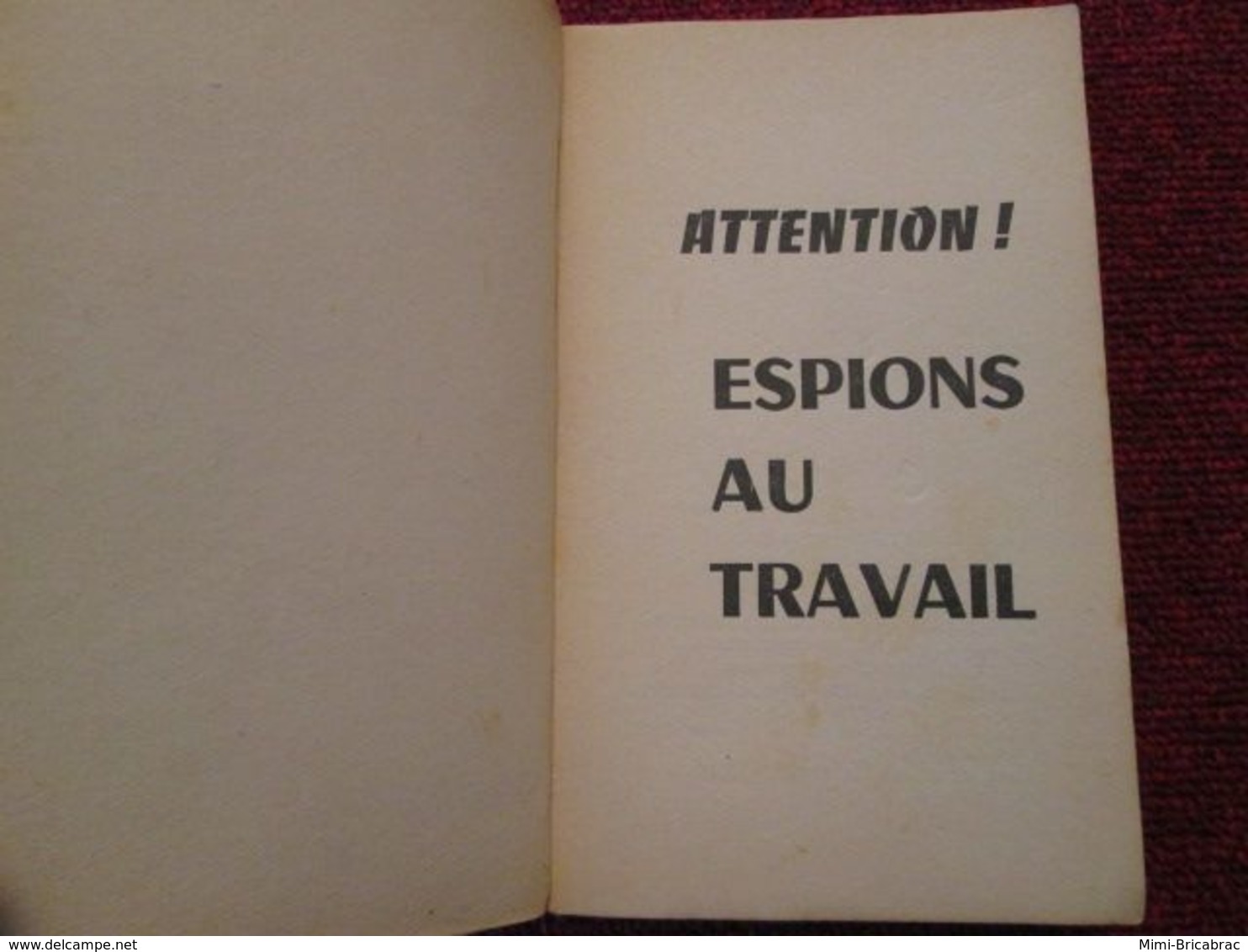 POL2013/1 : ROMAN ESPIONNAGE / ATTENTION ! ESPIONS AU TRAVAIL  /1961 - Caribou