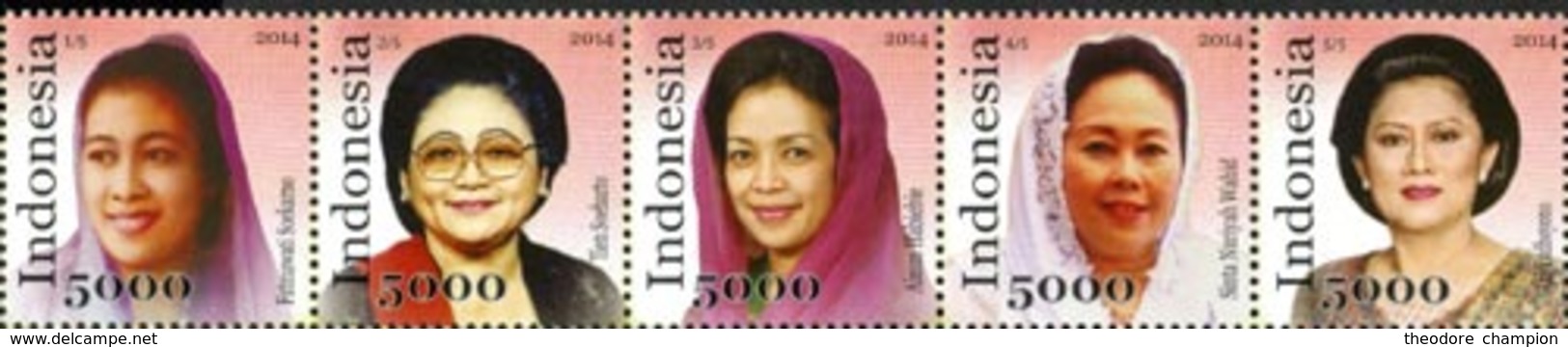 INDONESIE Premières Dames -5v - 2014 Neuf ** MNH - Indonesia