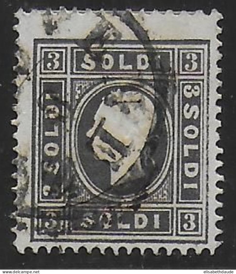 LOMBARDIE VENETIE - YVERT N°6A (TYPE 1) / Mi 7Ia OBLITERE - COTE = 350 EUR. - Lombardy-Venetia