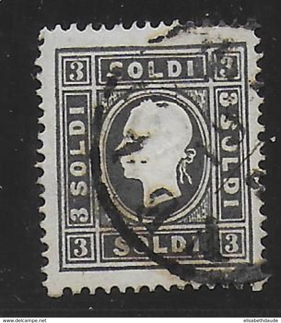 LOMBARDIE VENETIE - YVERT N°6A (TYPE 1) / Mi 7Ia OBLITERE - COTE = 350 EUR. - Lombardy-Venetia