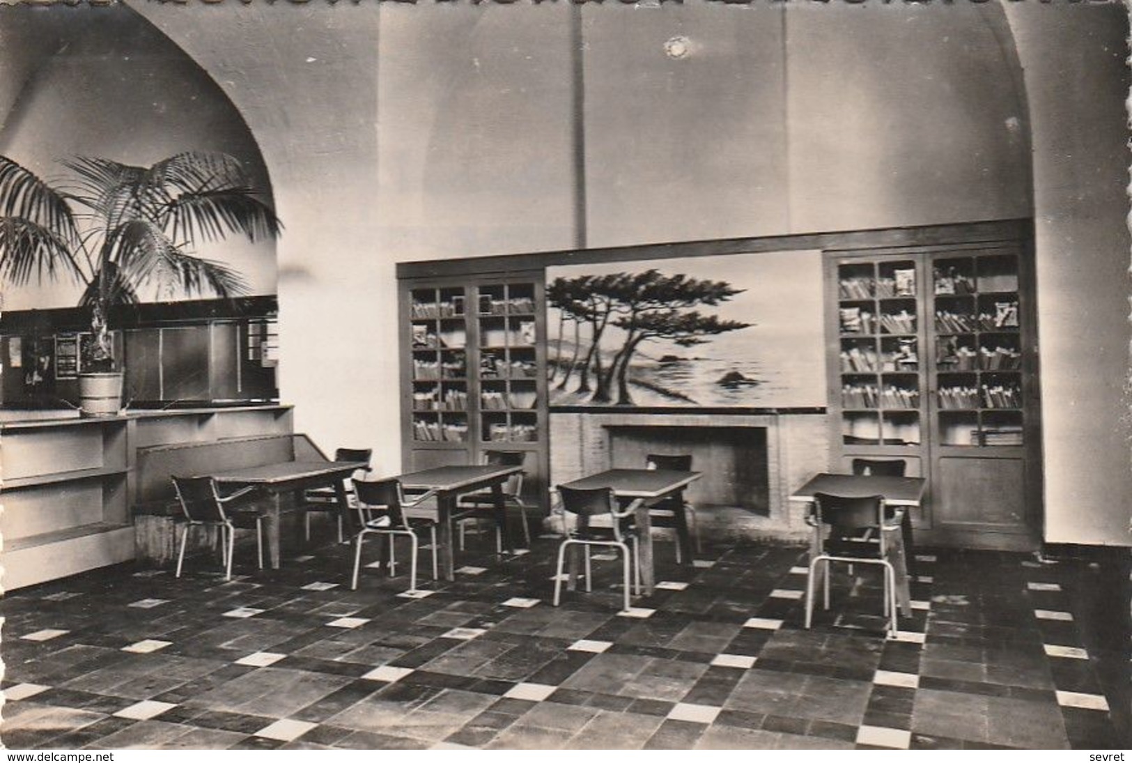 LIBOURNE. - Quartier LAMARQUE. - La Bibliothèque. Véritable Photo BONNY. Carte RARE - Libourne