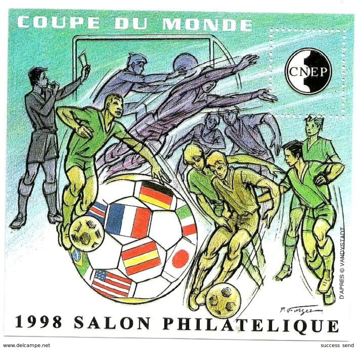 France CNEP N° 26 COUPE MONDE FOOTBALL LYON 1998 Neuf** Luxe - CNEP