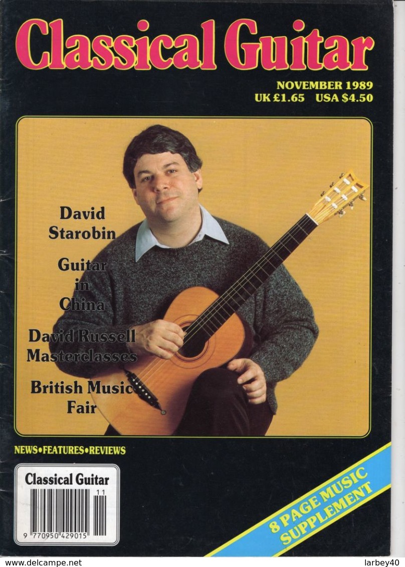 Revue De Guitare - Classical Guitar - N° 3 - 1989 - David Starobin - Entretenimiento