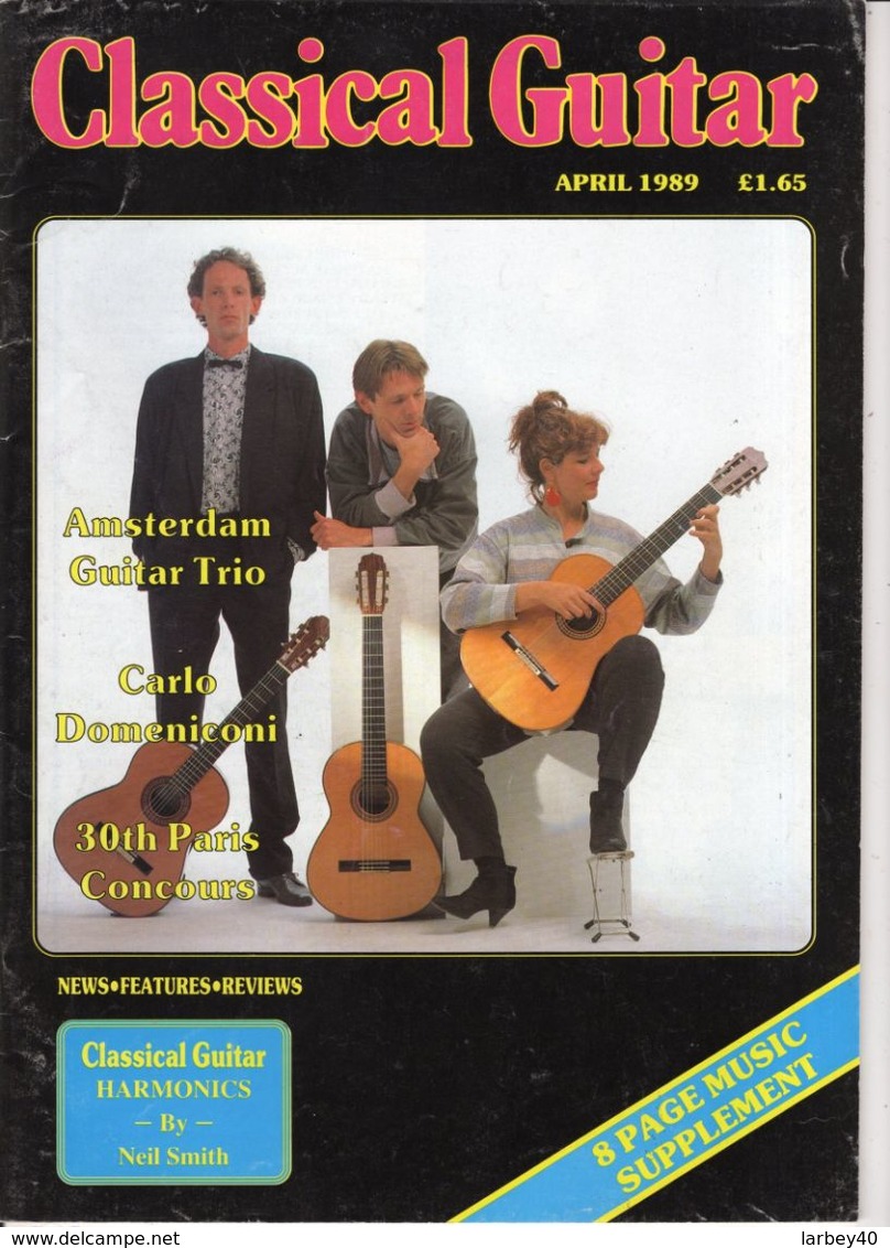 Revue De Guitare - Classical Guitar - N° 8 - 1989 - Amsterdam Guitar Trio - Entertainment