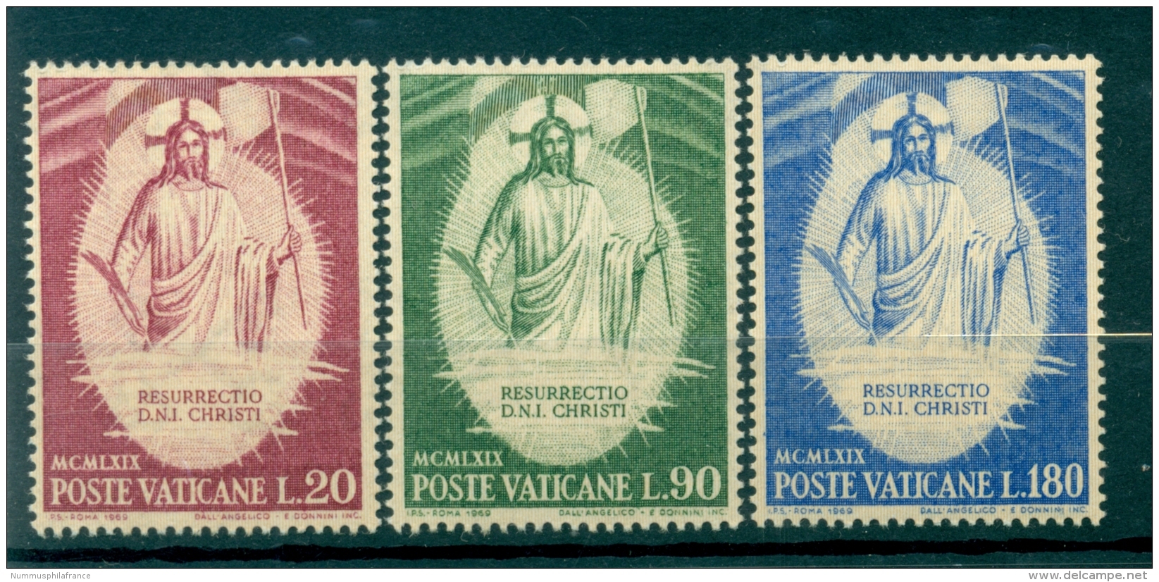 Vatican 1969 - Mi. N. 544/546 - Pâques - Ongebruikt