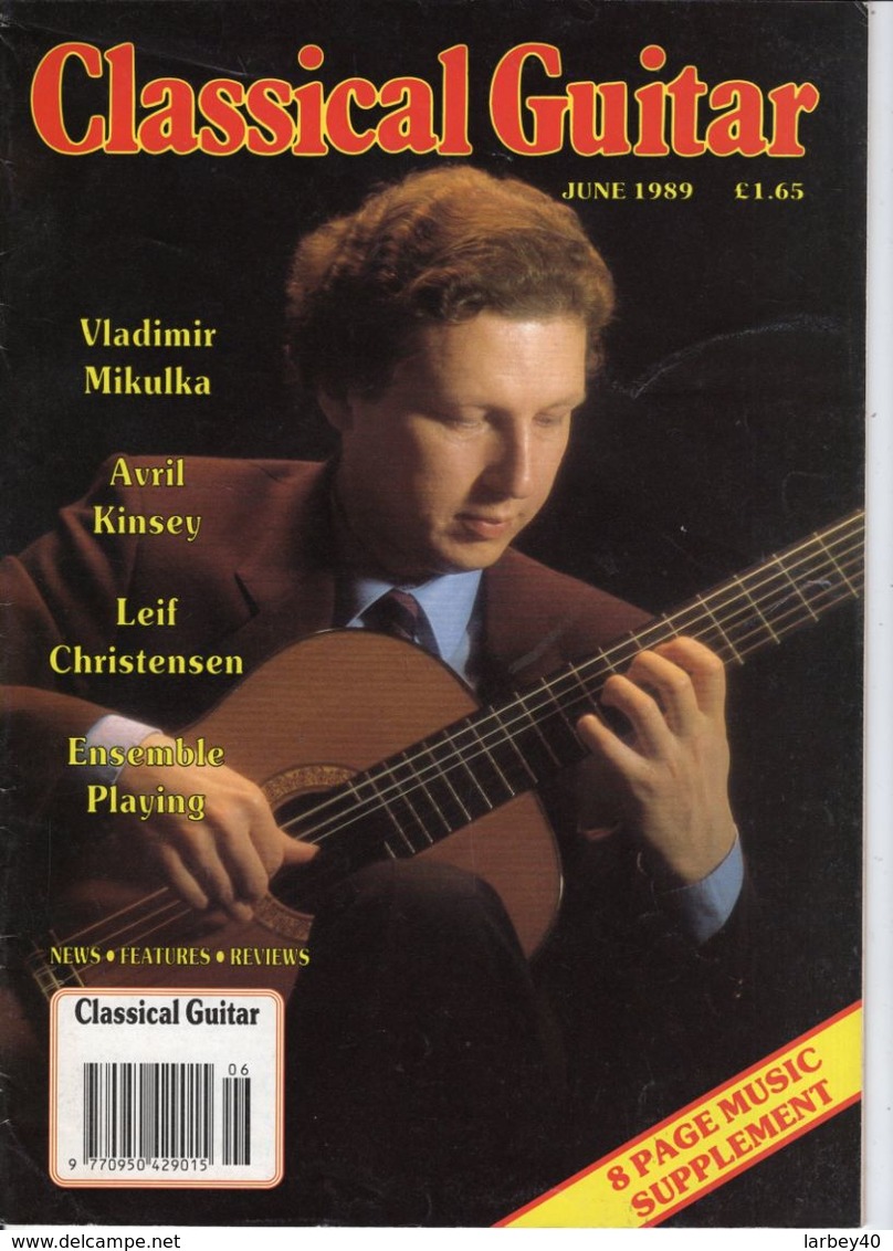 Revue De Guitare - Classical Guitar - N° 10 - 1989 - Vladimir Mikulka - Divertimento