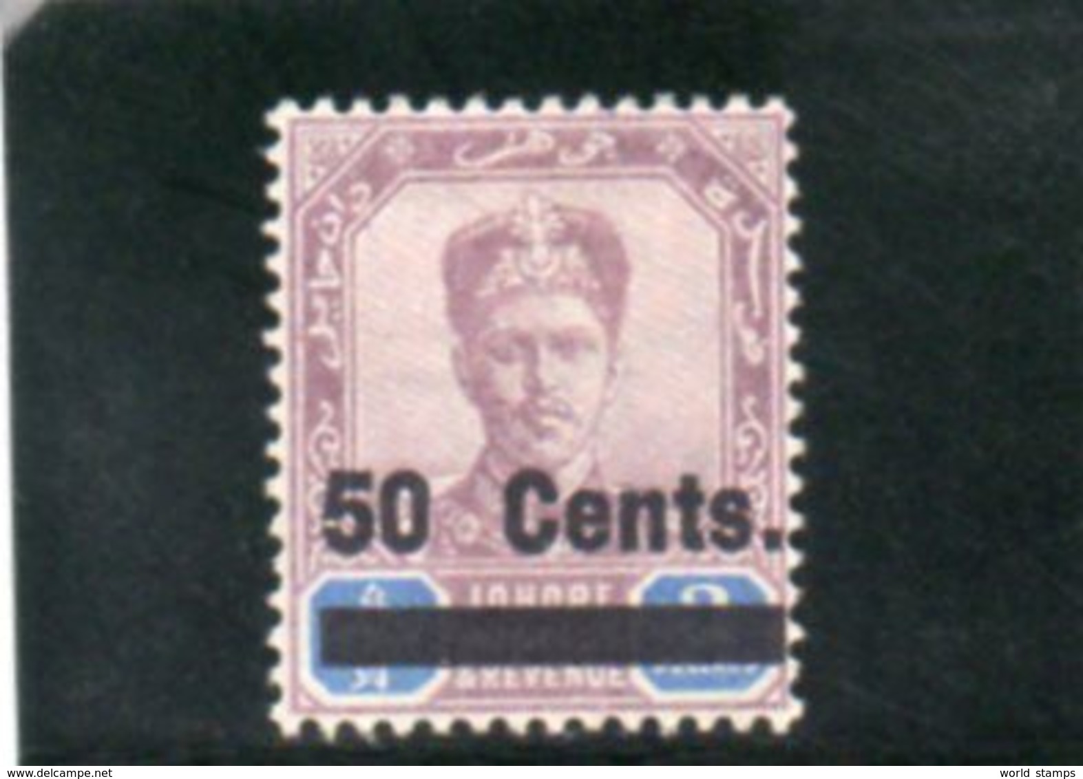 JOHORE 1903-4 * SIGNE' - Johore