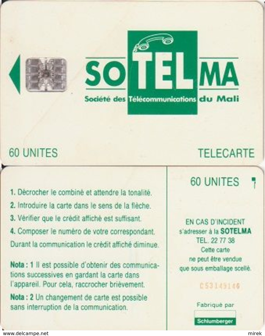 188/ Mali; P9. Green Logo, SC7, CN C53149140 - Mali