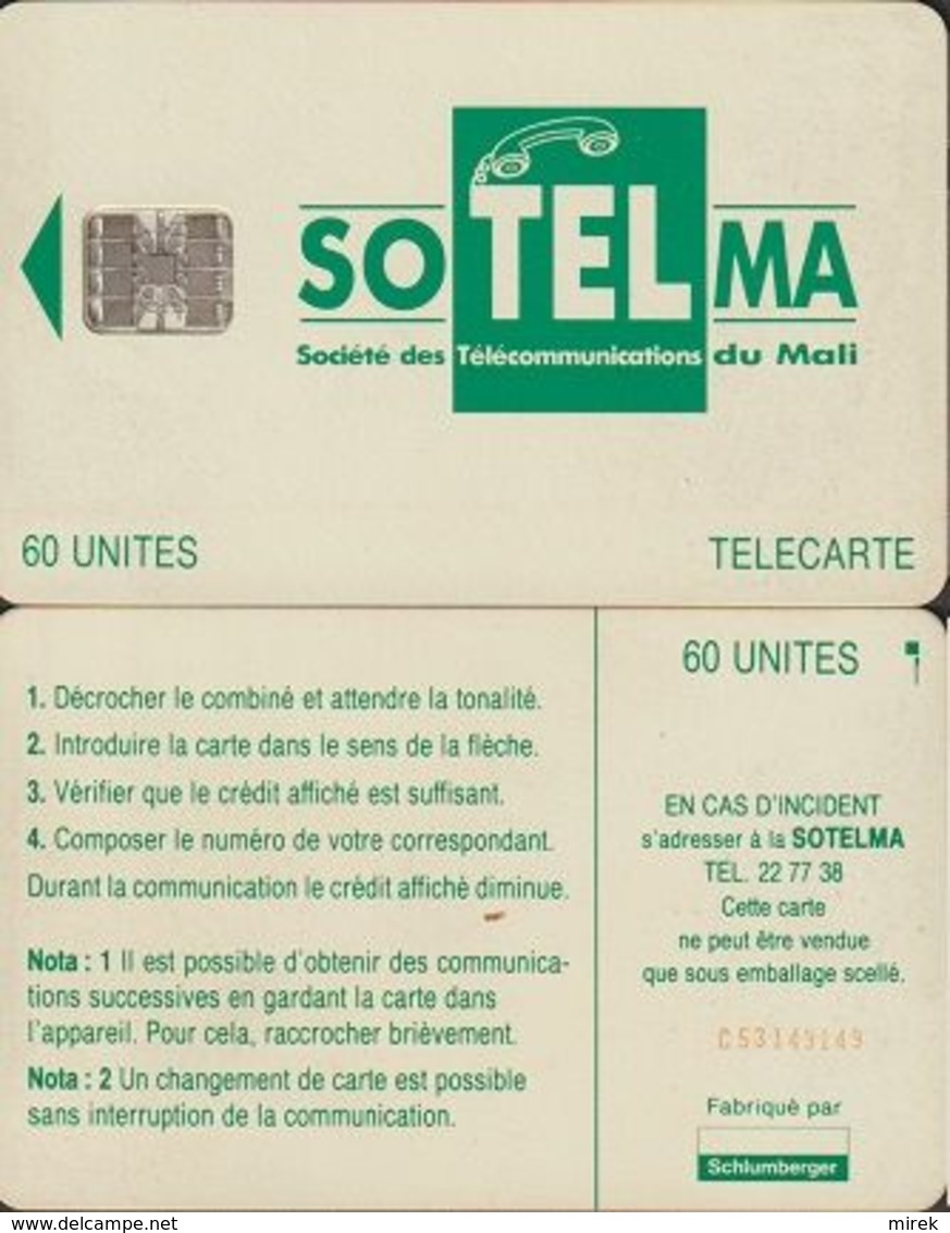 193/ Mali; P9. Green Logo, SC7, CN C53149149 - Mali