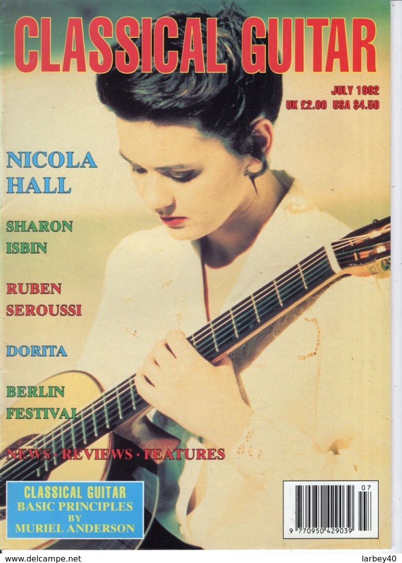 Revue De Guitare - Classical Guitar - N° 11 - 1992 - Nicola Hall - Unterhaltung