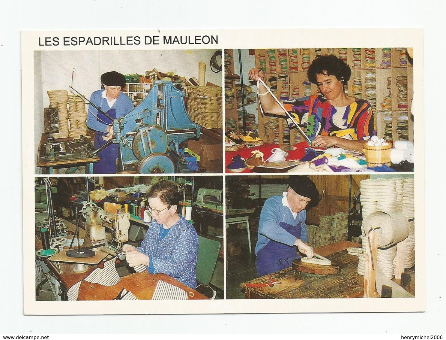 64 Mauleon La Soule En Pays Basque Fabrication Des Espadrilles , Métier - Mauleon Licharre