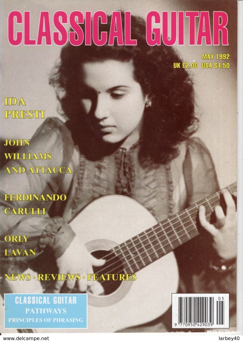Revue De Guitare - Classical Guitar - N° 9 - 1992 - Ida Presti - Entertainment