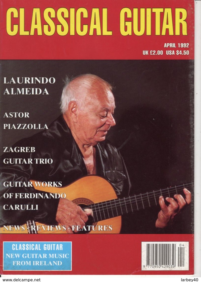 Revue De Guitare - Classical Guitar - N° 8 - 1992 - Laurindo Almeida - Unterhaltung