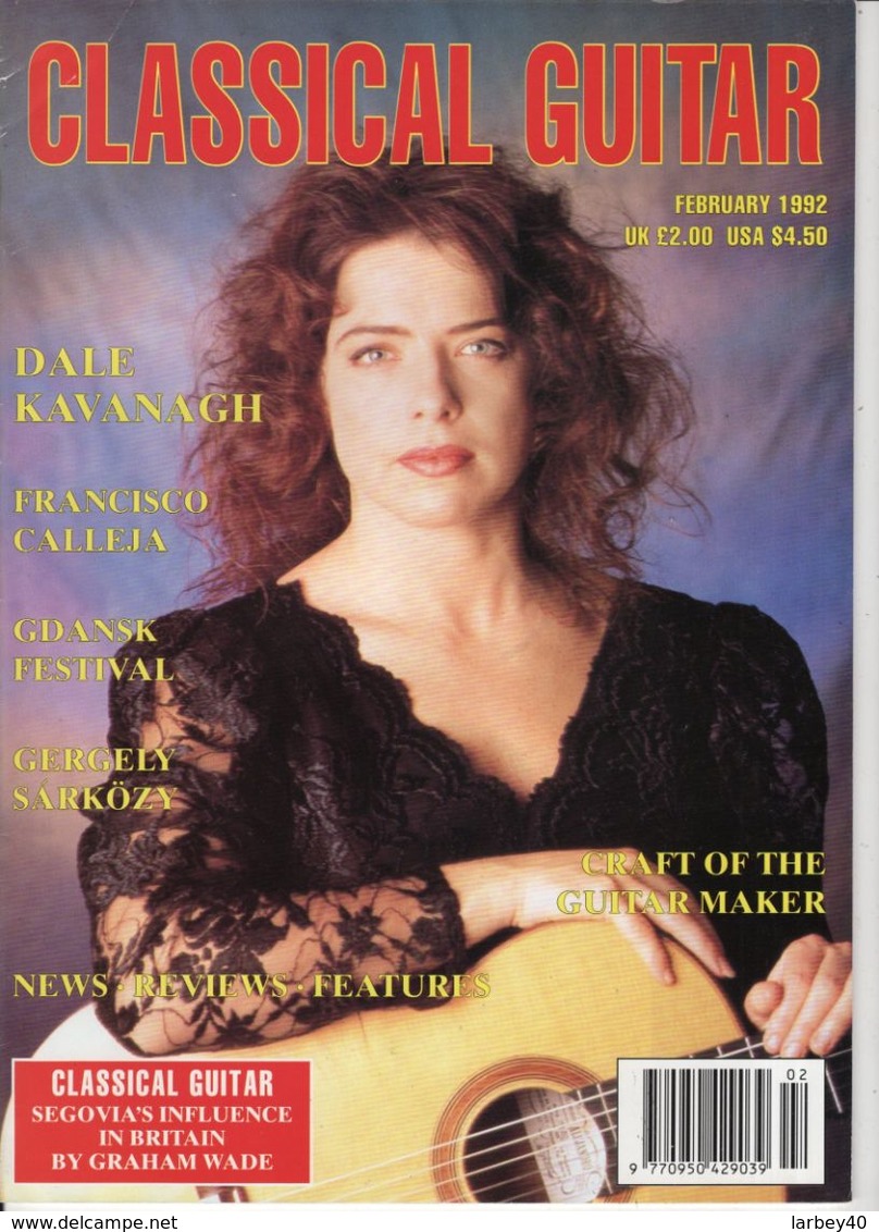 Revue De Guitare - Classical Guitar - N° 6 - 1992 - Dale Kavanagh - Entertainment